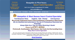 Desktop Screenshot of hampshire-west-sussex-insect-control.co.uk